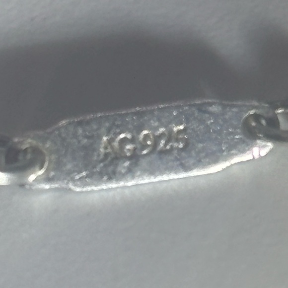 Tiffany & Co. Blue Enamel Infinity Pendant Necklace Double Chain - Picture 10 of 11